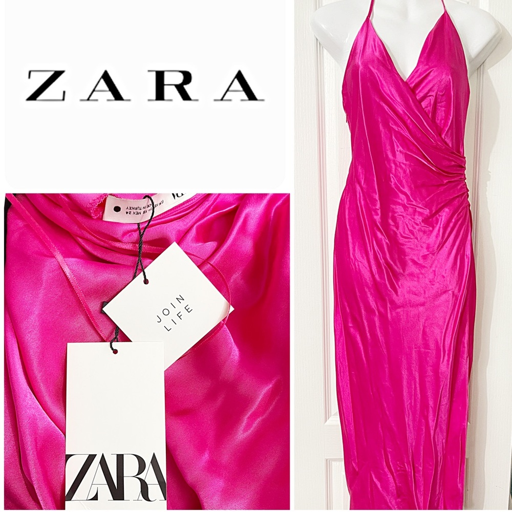 BNWT Zara silky king dress